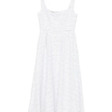 Abito smanicato a righe in bianco Alessandra Rich - donna 