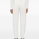 Pantaloni con couisse in cashmere in ecru Gotha - donna 