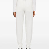 Pantaloni con couisse in cashmere in ecru Gotha - donna 