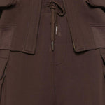 Pantaloni cargo con coulisse in marrone Feng Chen Wang - uomo 