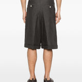 Pantaloncini Pastor con pieghe e orlo risvoltato in grigio Jacquemus - uomo 