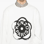 Felpa con stampa in bianco Kenzo - uomo 
