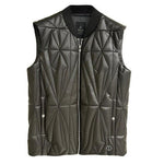 Gilet trapuntato geocamo in marrone Rick Owens x Moncler - unisex<BR/> 