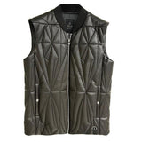 Gilet trapuntato geocamo in marrone Rick Owens x Moncler - unisex<BR/> 
