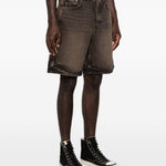Shorts denim con cinque tasche in nero Represent - uomo 