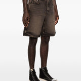 Shorts denim con cinque tasche in nero Represent - uomo 