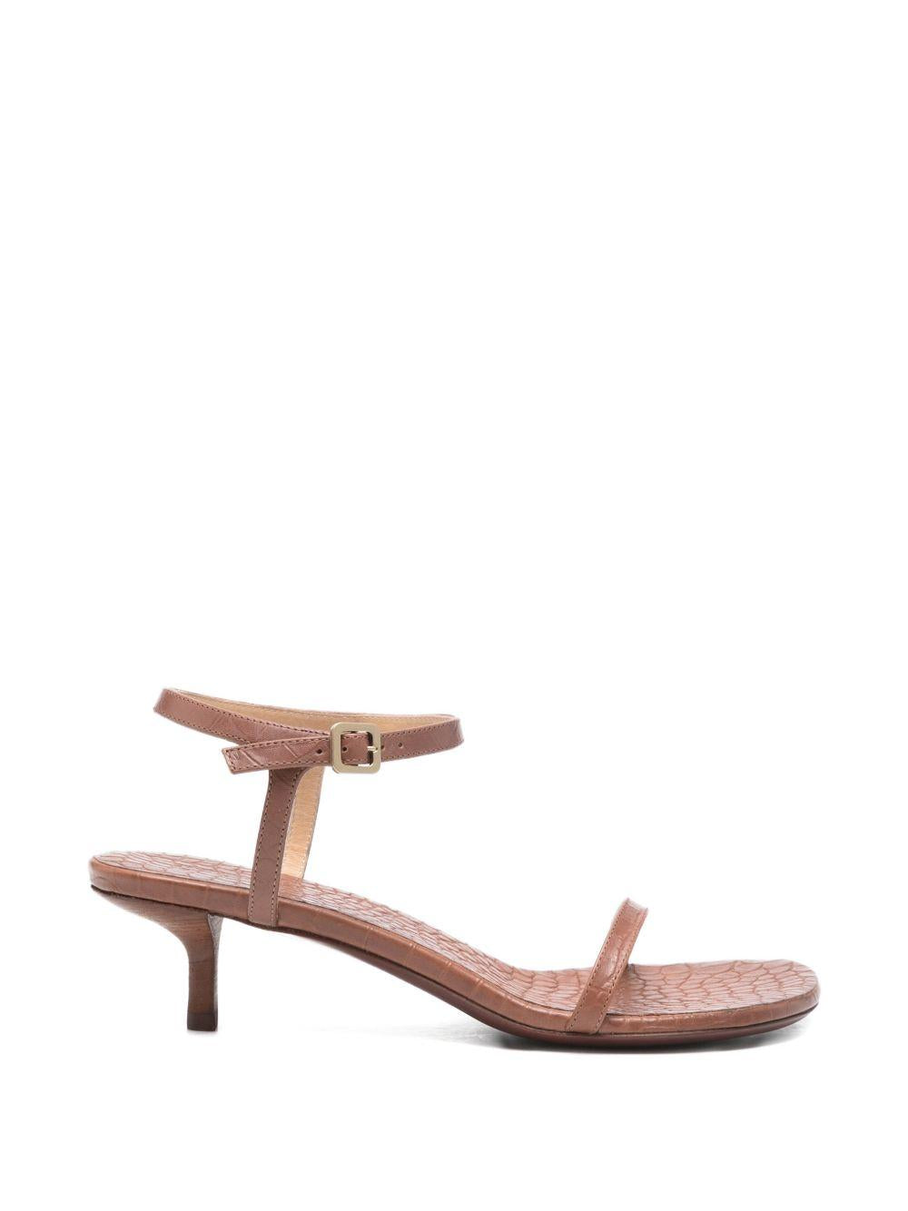 Sandali con cinturino con fibbia in marrone Marsell - donna 