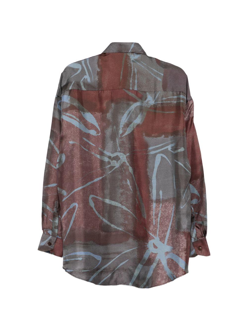 Camicia valentino con stampa multicolor costumein - uomo 