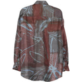 Camicia valentino con stampa multicolor costumein - uomo 