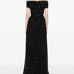 Abito lundo a pois in nero Elie Saab - donna 