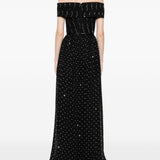 Abito lundo a pois in nero Elie Saab - donna 