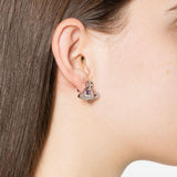Orecchini New Diamante Heart in rosa 