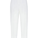 Pantaloni crop con dettaglio a righe in bianco Brunello cucinelli - donna 