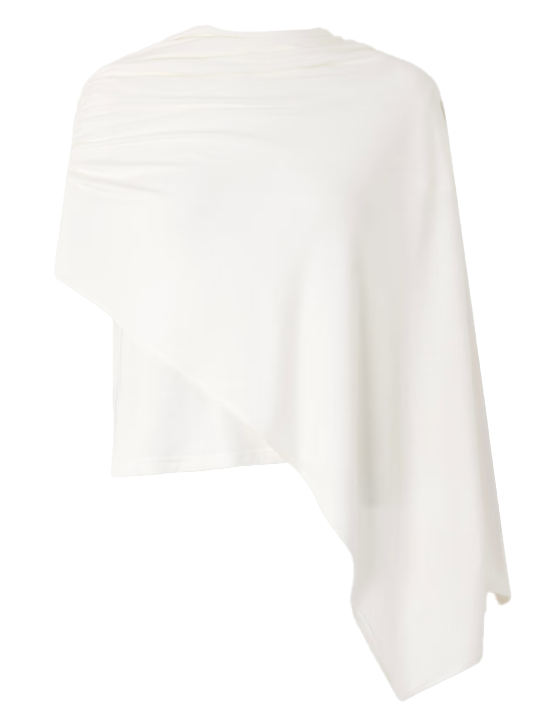 T-shirt con dettaglio a foulard in bianco Magda butrym - donna 