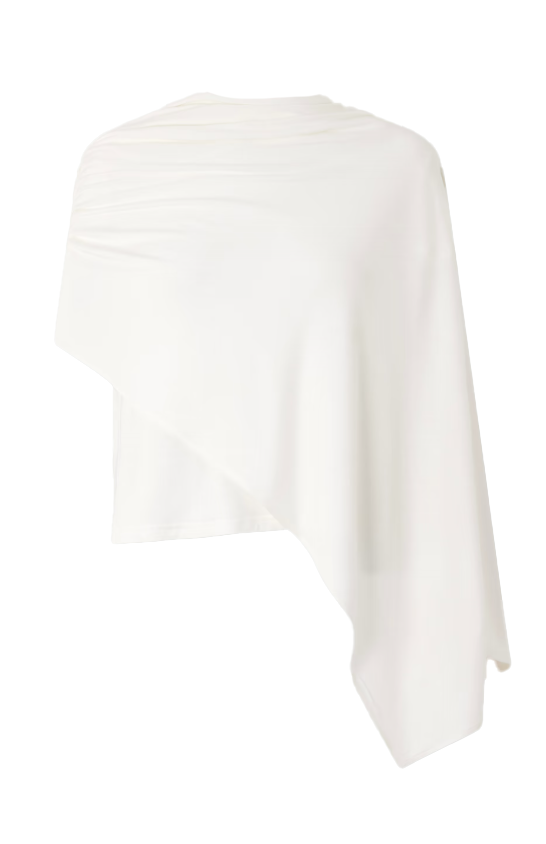 T-shirt con dettaglio a foulard in bianco Magda butrym - donna 