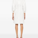 Abito con maniche balloon in bianco Toteme - donna 