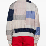 Giacca patchwork con zip multicolore Kidsuper x mercedes benz - uomo 