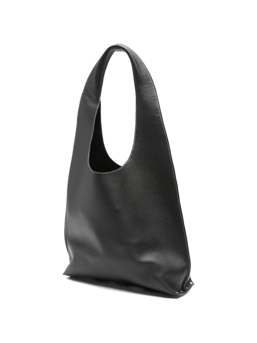 Borsa a spalla pelle nera 