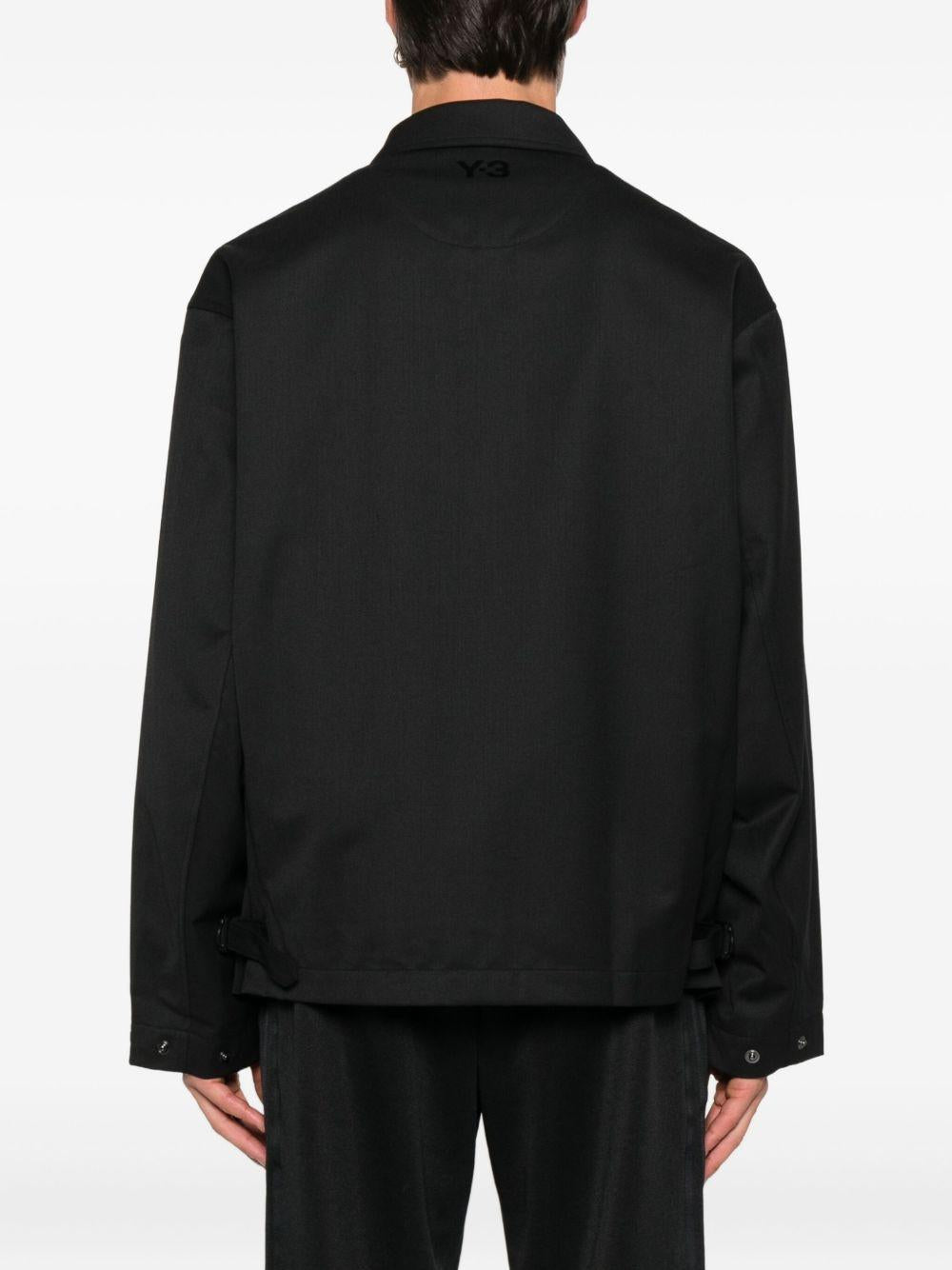 Giacca con zip in nero Y-3 - uomo 