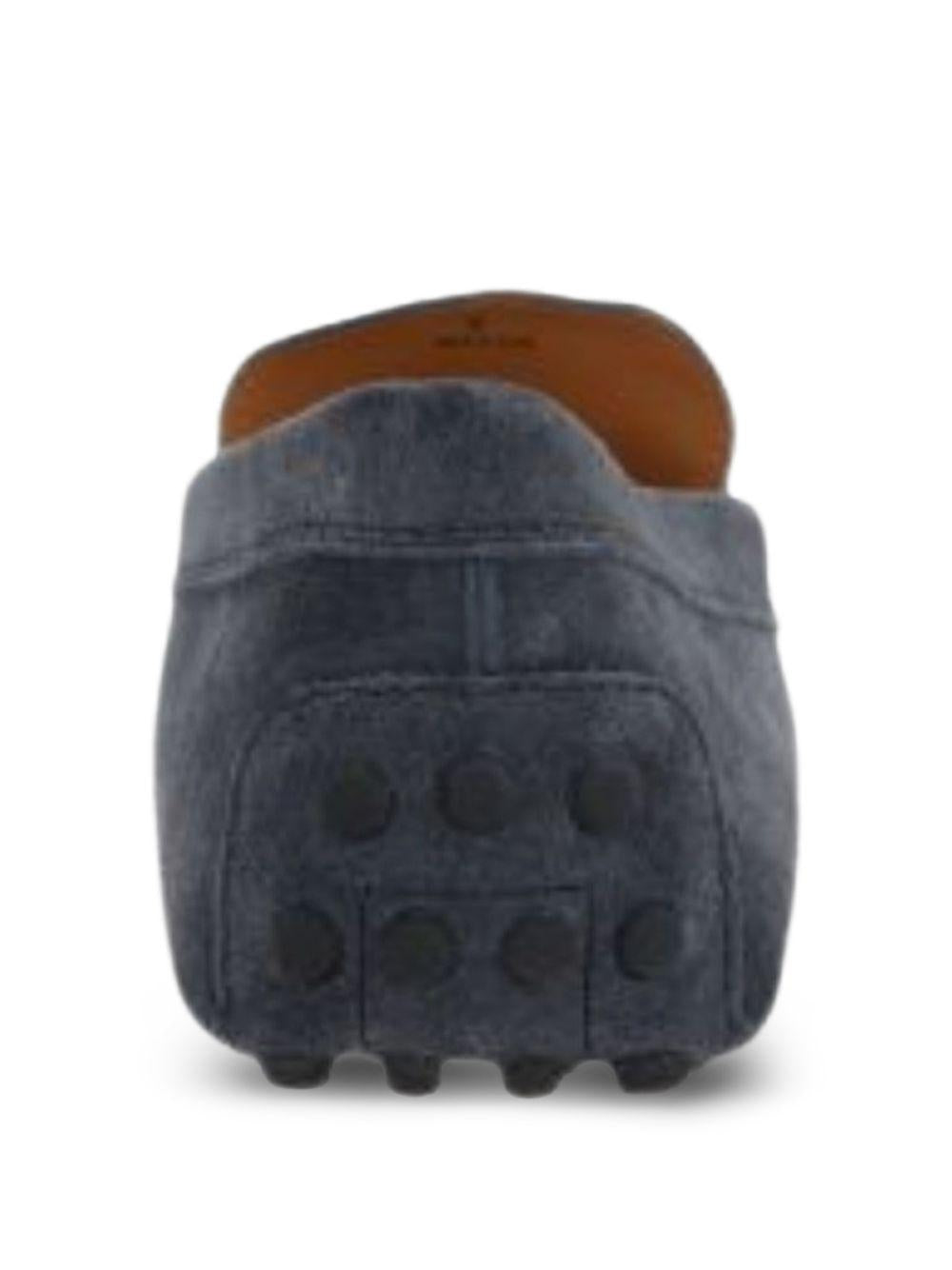 Mocassini in suede gommino in blu Tod's - uomo 