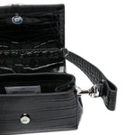 Borsa a spalla Hazel con logo in nero 
