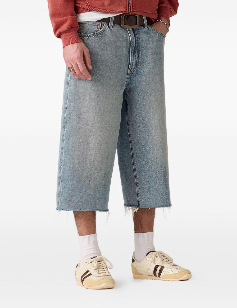 Shorts 478™ Baggy Capri con frange in blu Levi's - uomo 