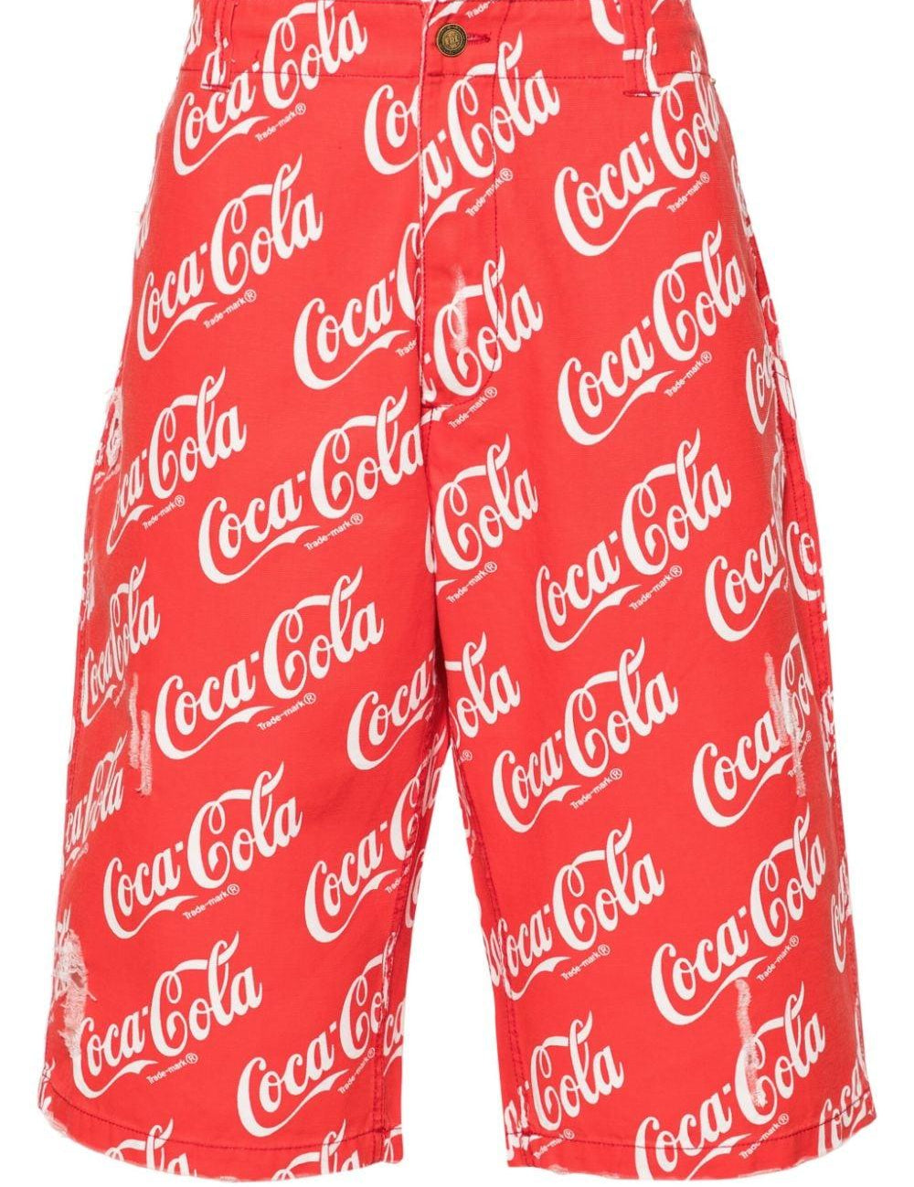 Bermuda Coca-Cola con stampa in rosso - uomo 
