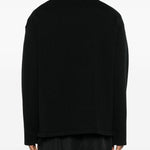 Polo con zip a maniche lunghe in nero Oamc peacemaker - uomo 