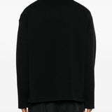 Polo con zip a maniche lunghe in nero Oamc peacemaker - uomo 