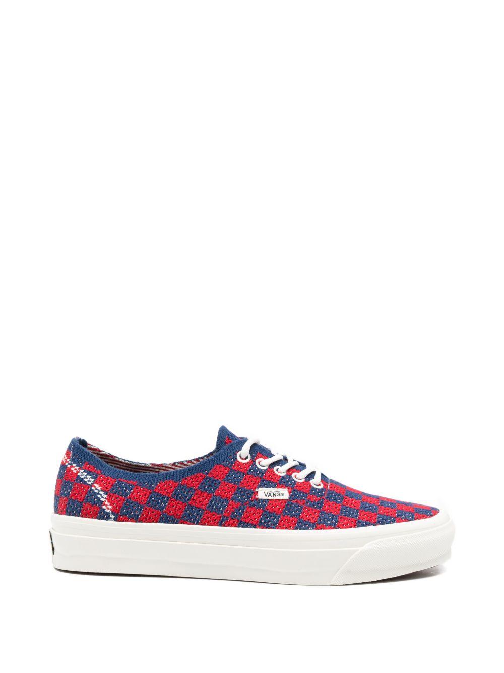 Sneakers LX Authentic 44 EK Punk Check in rosso e blu Vans - unisex 