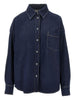 Foggia camicia in blu scuro Maxmara weekend - donna