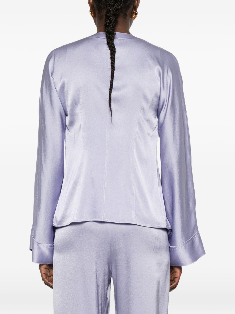 Blusa in seta in lilla Forte Forte - donna 
