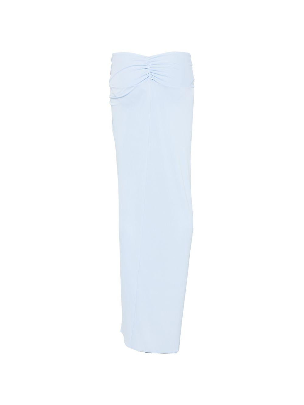 Gonna Zohra con arricciatura in azzurro the andamane - donna 