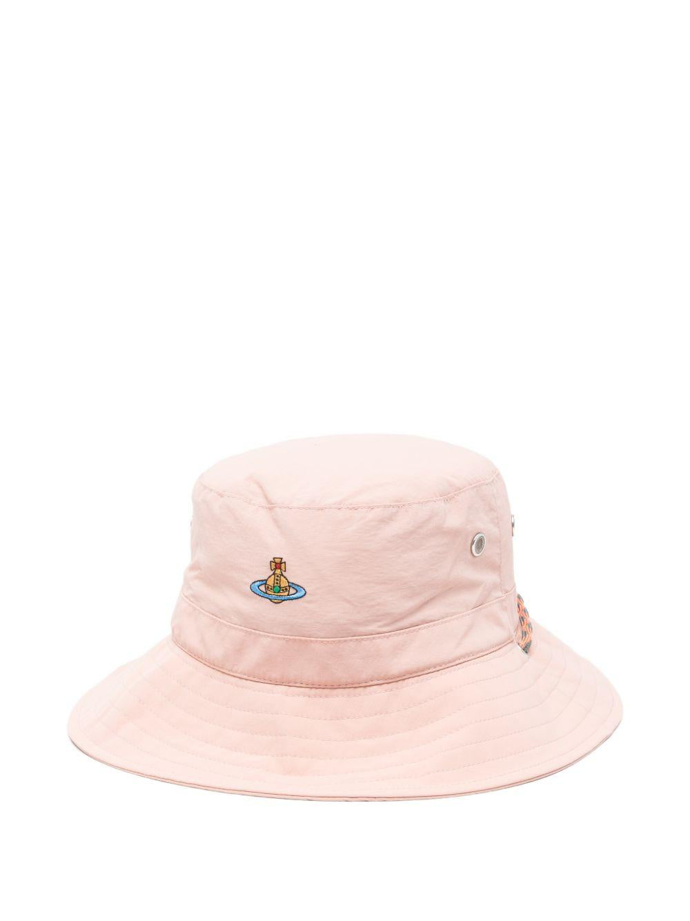 Cappello bucket ricamato con sfera in rosa Vivienne westwood - donna 