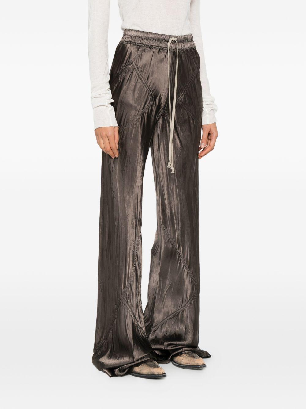 Pantaloni con coulisse in marrone Rick owens - donna 