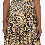 Gonna Grace in animalier marrone Norma Kamali - donna 