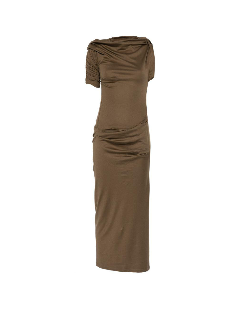 Abito con drapeggio la robe drapeado in verde Jacquemus - donna 