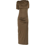 Abito con drapeggio la robe drapeado in verde Jacquemus - donna 