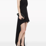 Abito con scollo all'americana in nero Philosophy di Lorenzo Serafini - donna 