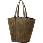 Borsa TOTE shopping 24.7 in pelle scamosciata marrone - Golden Goose - donna 