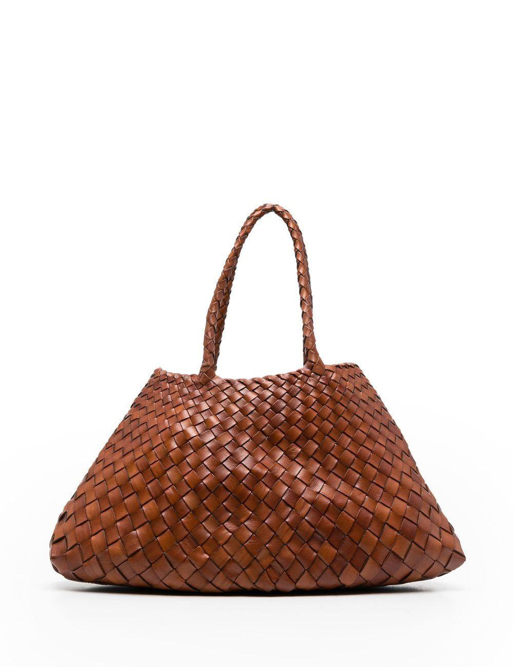 Borsa tote Santa Croce in marrone chiaro Dragon Diffusion - donna 