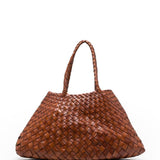 Borsa tote Santa Croce in marrone chiaro Dragon Diffusion - donna 