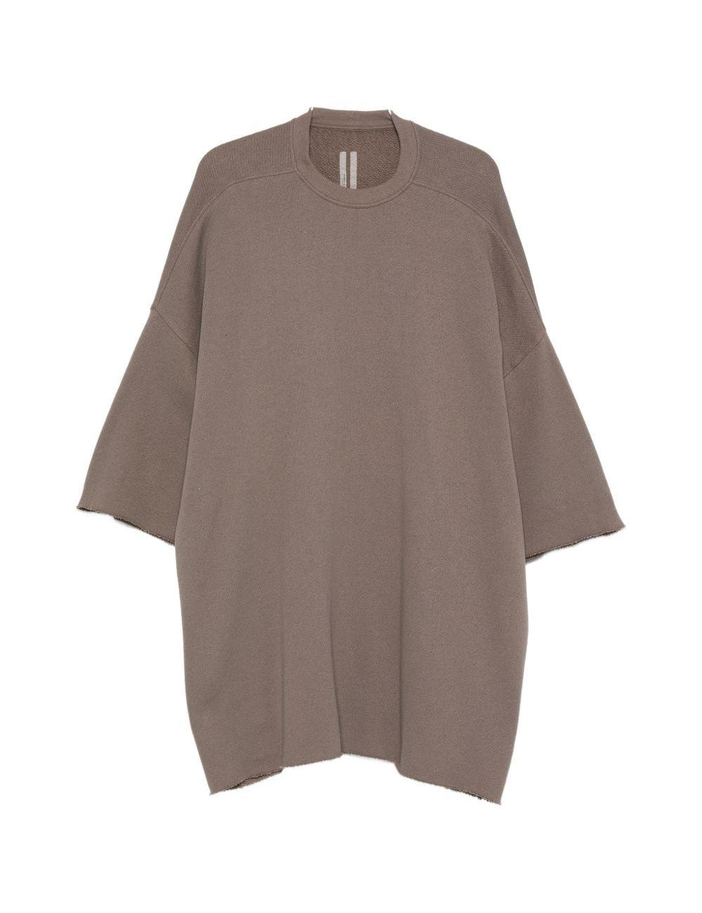 T-shirt Tommy T Sfrangiata in grigio Rick owens - uomo 