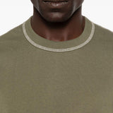 T-shirt con cuciture a contrasto in verde Comme des garcons homme - uomo 