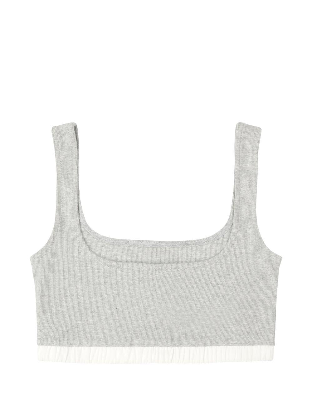 Top crop a coste in grigio Entire studios - donna 