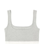 Top crop a coste in grigio Entire studios - donna 