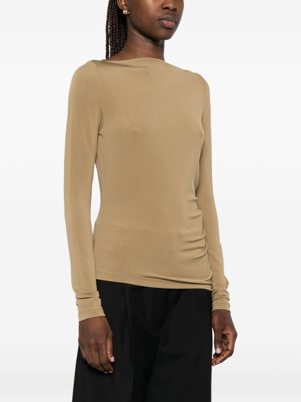t-shirt arricciato gomma in beige Maxmara - donna 