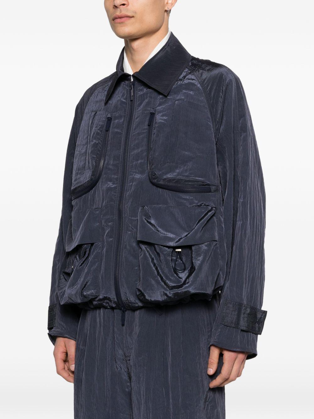 Giacca bomber cargo in blu Feng Chen Wang - uomo 