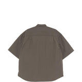 Camicia a maniche corte con patch logo in verde Comme des garcons homme - uomo 