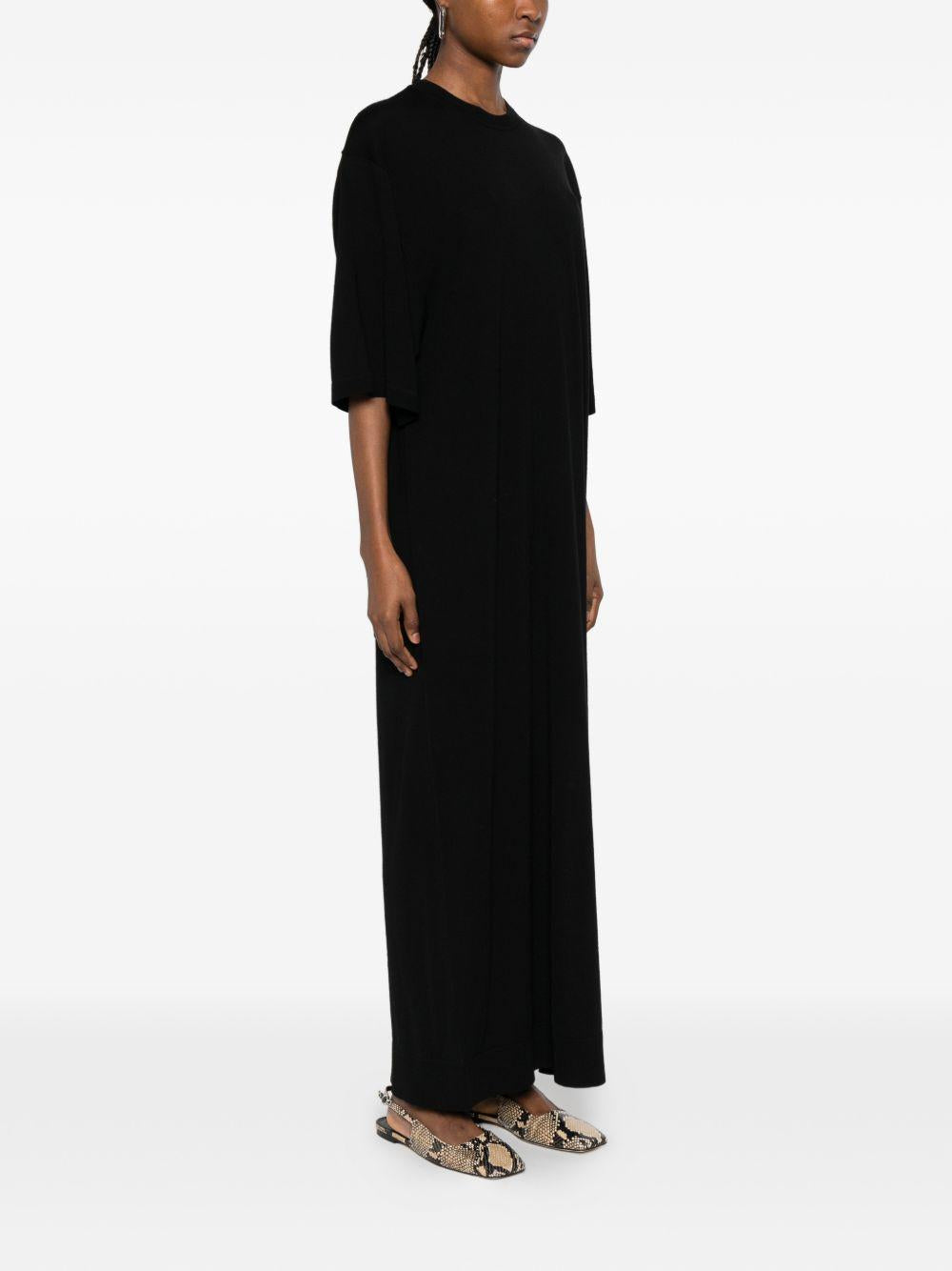 Abito lungo in maglia in nero Toteme - donna 